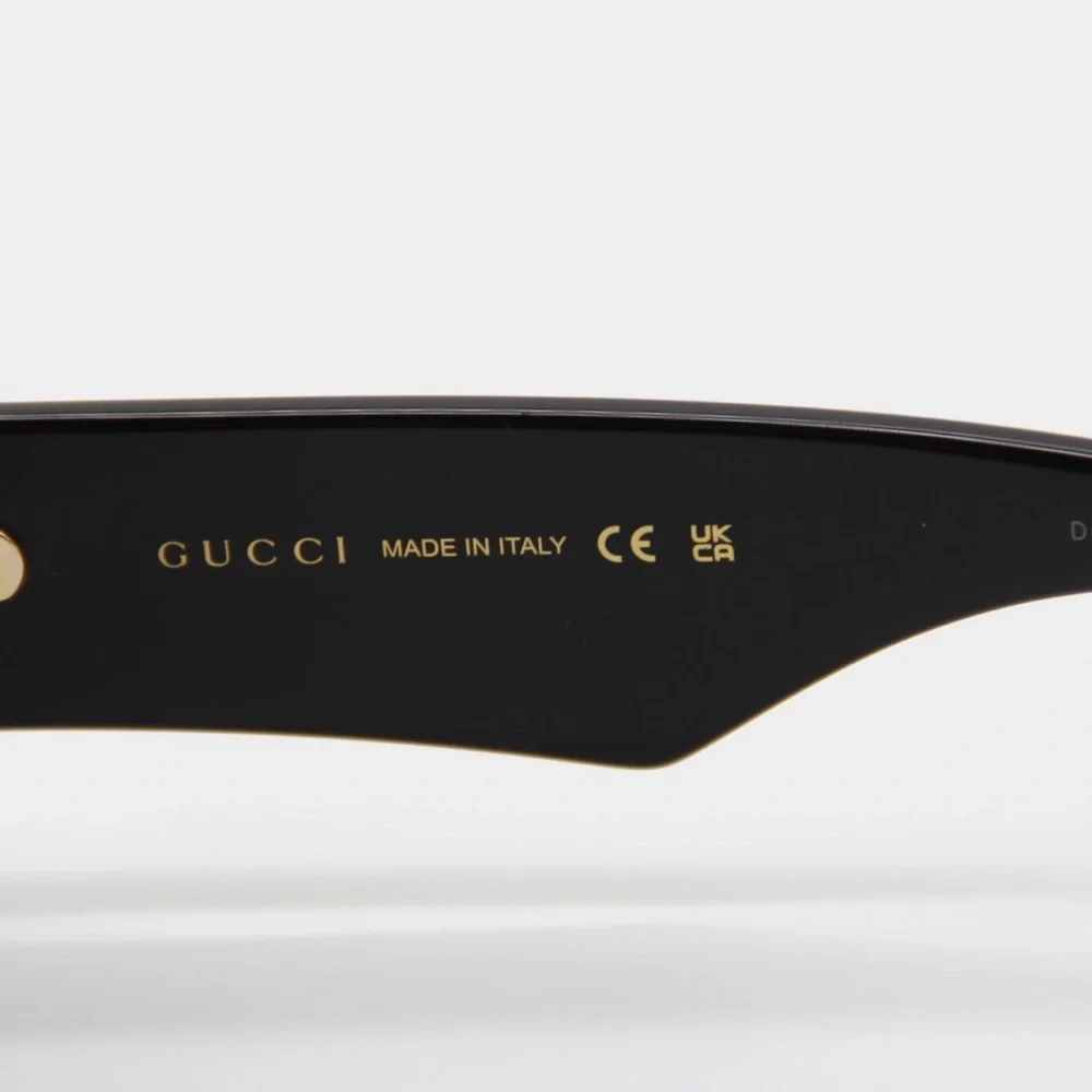 NEW GUCCI GG1331S 002 BLACK UNISEX RECTANGULAR SUNGLASSES GUCCI